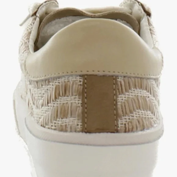 New Women's Dolce Vita Zina Sneakers size 8 Wheat Raffia - Picture 4 of 8